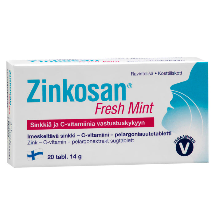 Zinkosan Freshmint 20 tablettia