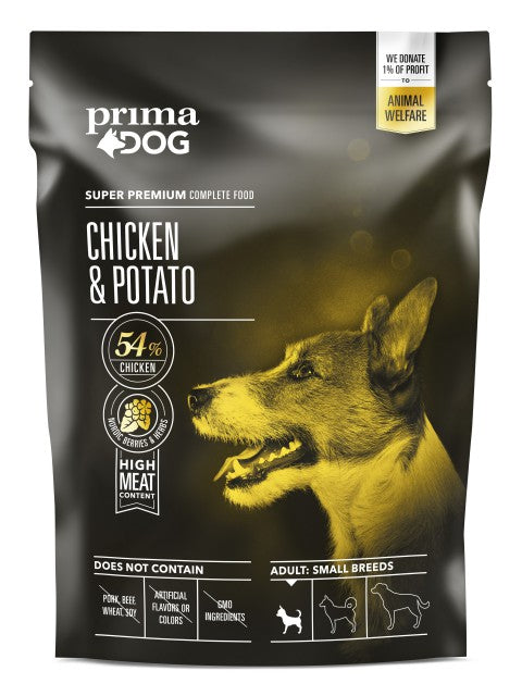 PrimaDog Kana-peruna pienille koirille 1,5 kg