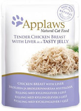 Applaws Kissa Kana & Maksa Jelly annospussi 70 g  MAISTELUPAKKAUS