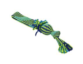BUSTER Colour Tugger Squeak Rope with Vinyl Ball 37 cm
