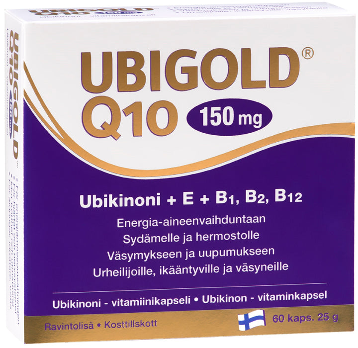 Ubigold Q10 150 mg 60 kapselia