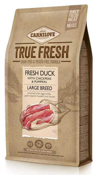 Carnilove True Fresh Duck for Large Breed Adult koirille 1,4 kg