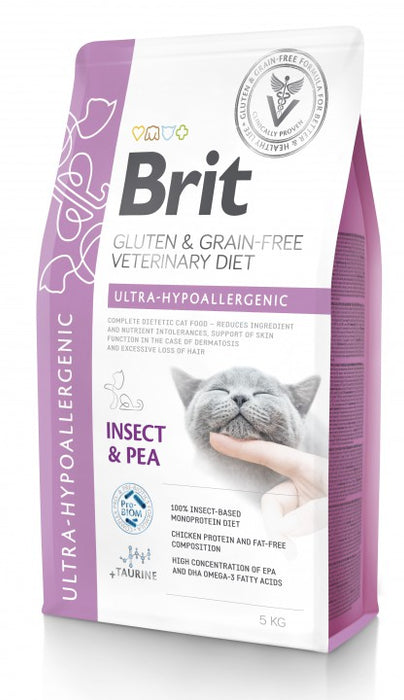 Brit Ultra-hypoallergenic Insect & Pea kissalle 5 kg