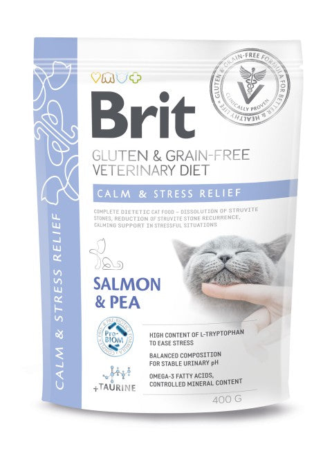 Brit Calm & Stress Relief Salmon & Pea kissalle 400 g