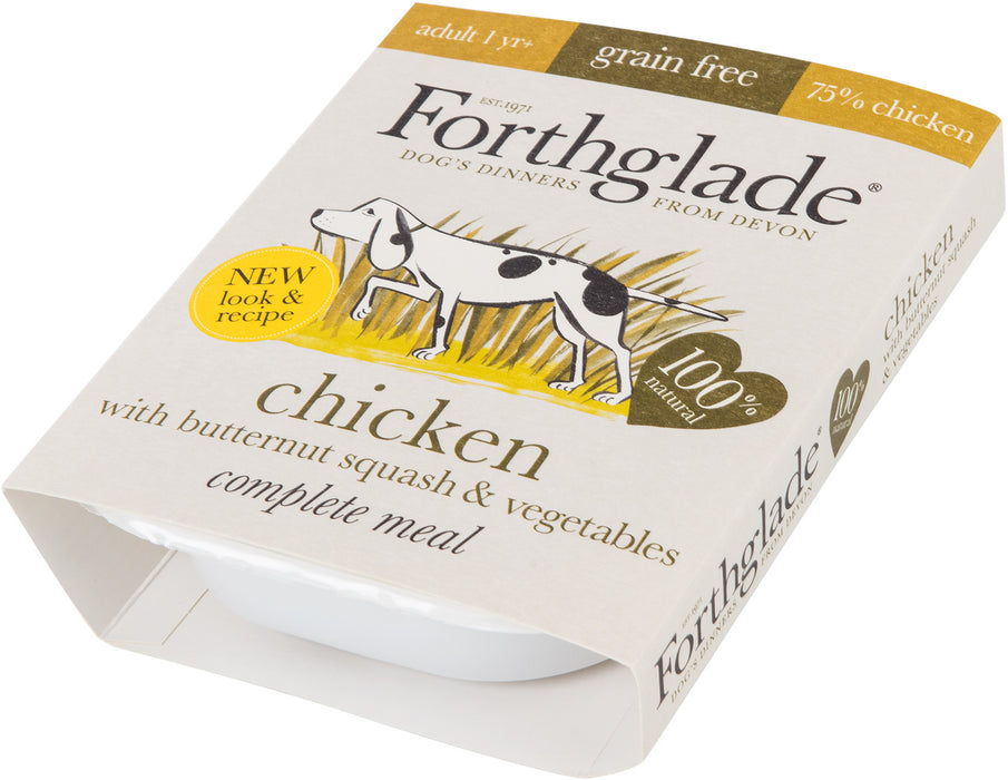 Forthglade Complete Adult Chicken with Butternut Squash & Vegetables Grain Free 7 x 395 g