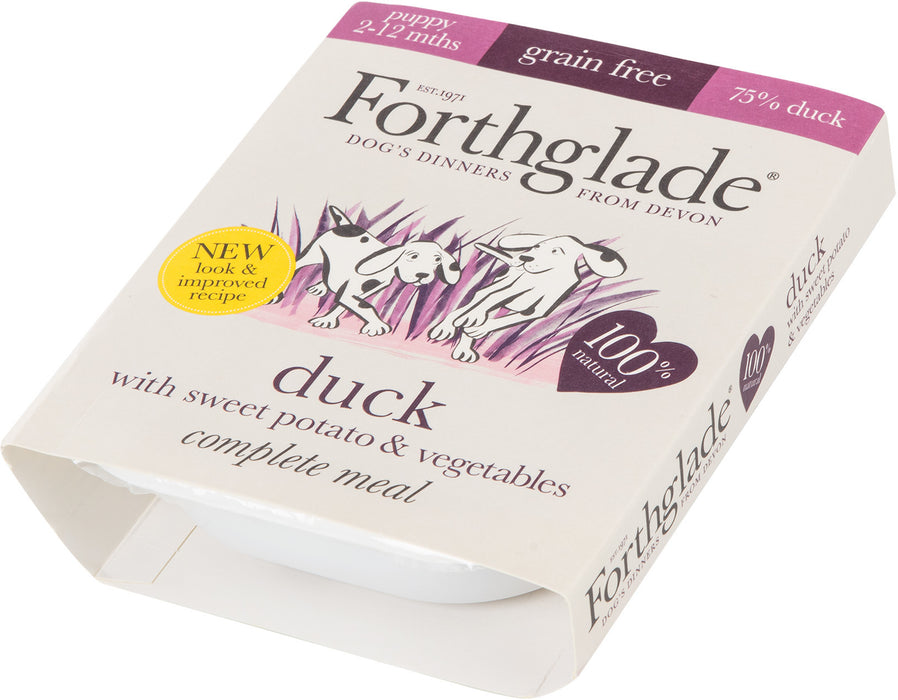 Forthglade Complete Puppy Duck, Sweet Potato and Vegetables Grain Free 395 g