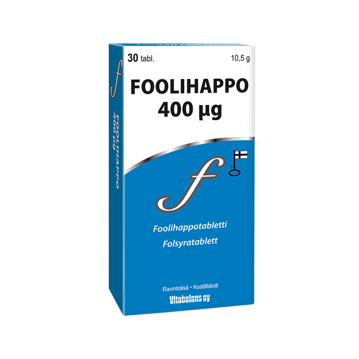 Foolihappo 400 µg 30 tablettia