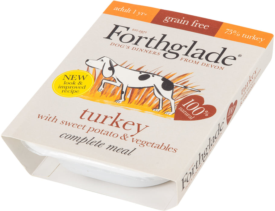 Forthglade Complete Adult Turkey, Sweet Potato & Vegetables Grain Free 7 x 395 g