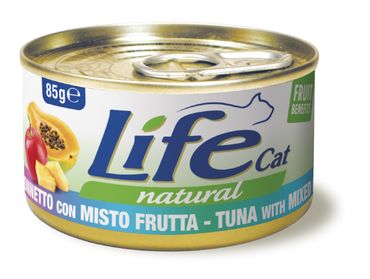 LifeCat Natural tonnikala & hedelmämix 85g
