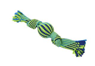 BUSTER Colour Squeak Rope with Vinyl Ball 40cm