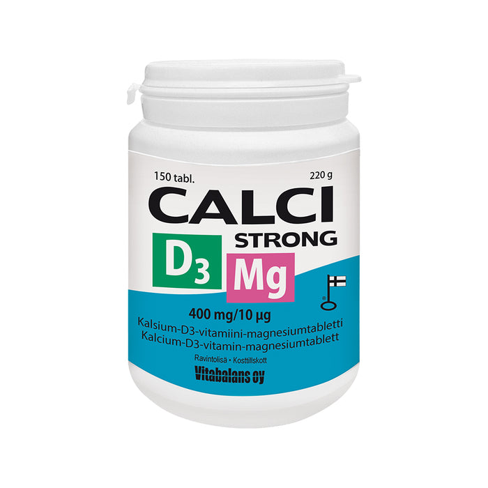 Calci Strong + Magnesium + D3-vitamiini 150 tablettia