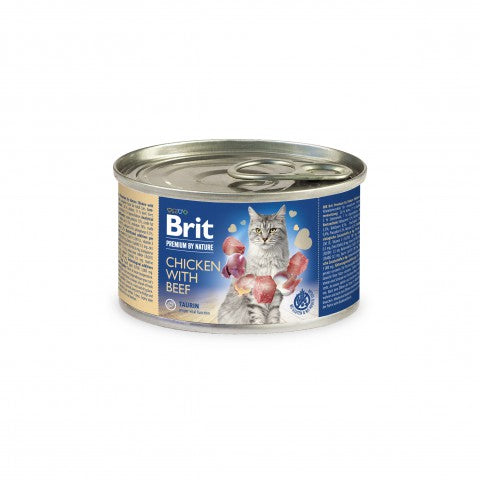 Brit Premium by Nature Kana-nauta kissoille 6 x 200 g