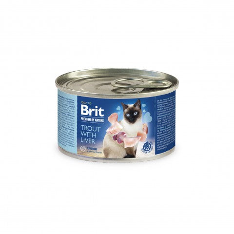 Brit Premium by Nature Taimen-maksa kissoille 6 x 200 g