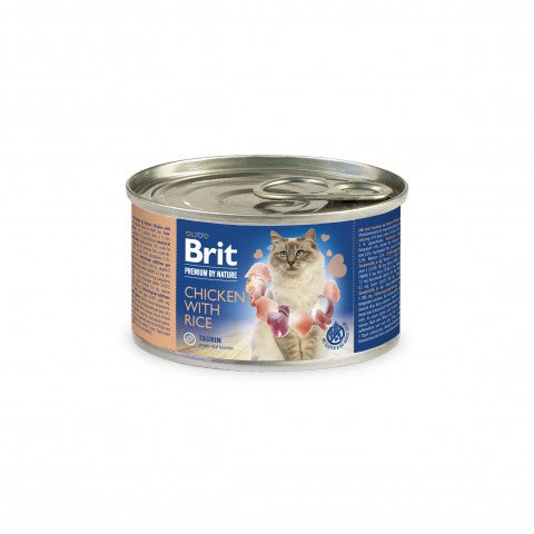 Brit Premium by Nature Kana-riisi kissoille 6 x 200 g