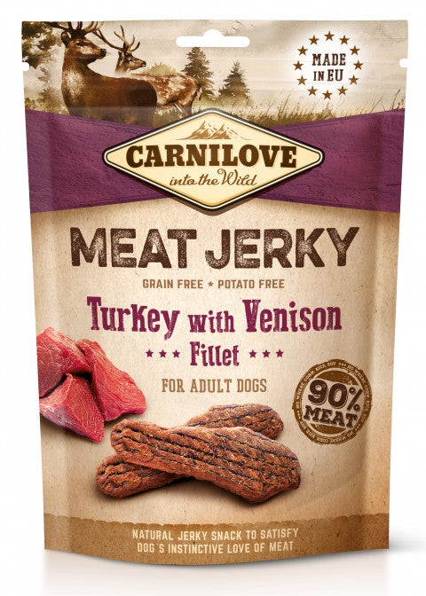 Carnilove Meat Jerky Turkey with Venison koirille 100 g