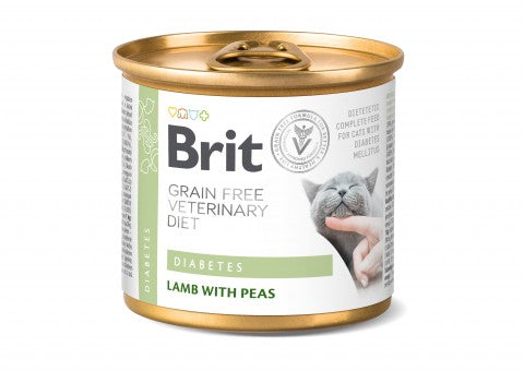 Brit Diabetes Lamb with Peas kissalle 6 x 200 g