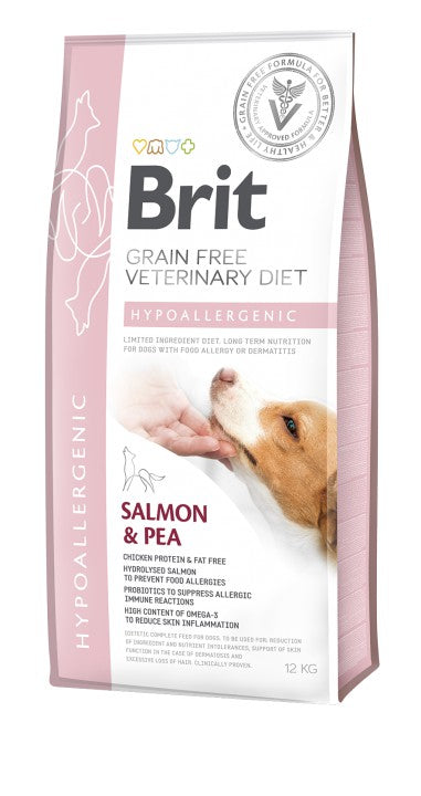 Brit Hypoallergenic Salmon & Pea koiralle 12 kg RIKKOONTUNUT