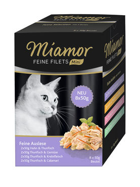 Miamor Feine Filets Mini Jelly 8 x 50 g lajitelma lila