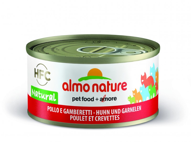 Almo Nature HFC Natural kana & katkarapu 24 x 70 g TARJOUS -30%