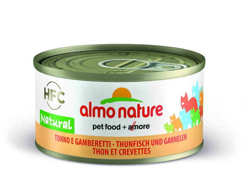 Almo Nature HFC Natural tonnikala & katkarapu 24 x 70 g TARJOUS -30%