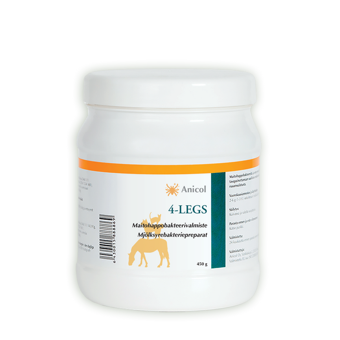 Anicol 4-Legs maitohappobakteeri eläimille 450 g