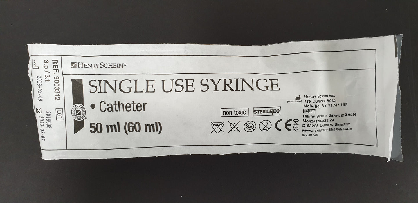 Steriili lääkeruisku kumimännällä catheter-kärki 50 ml 1 kpl