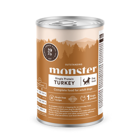 Monster Dog Adult Single Protein Turkey koiralle 400 g MAISTELUPAKKAUS