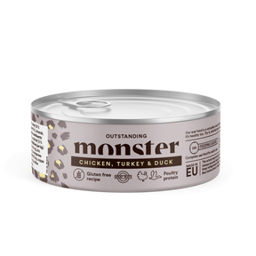 Monster Cat Adult Multi Protein Chicken-Turkey-Duck kissalle 100 g MAISTELUPAKKAUS