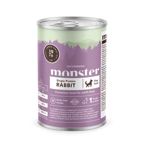 Monster Dog Adult Single Protein Rabbit koiralle 6 x 400 g