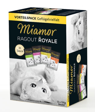 Miamor Ragout Royale in Sauce kissalle 12×100 g siipikarjalajitelma
