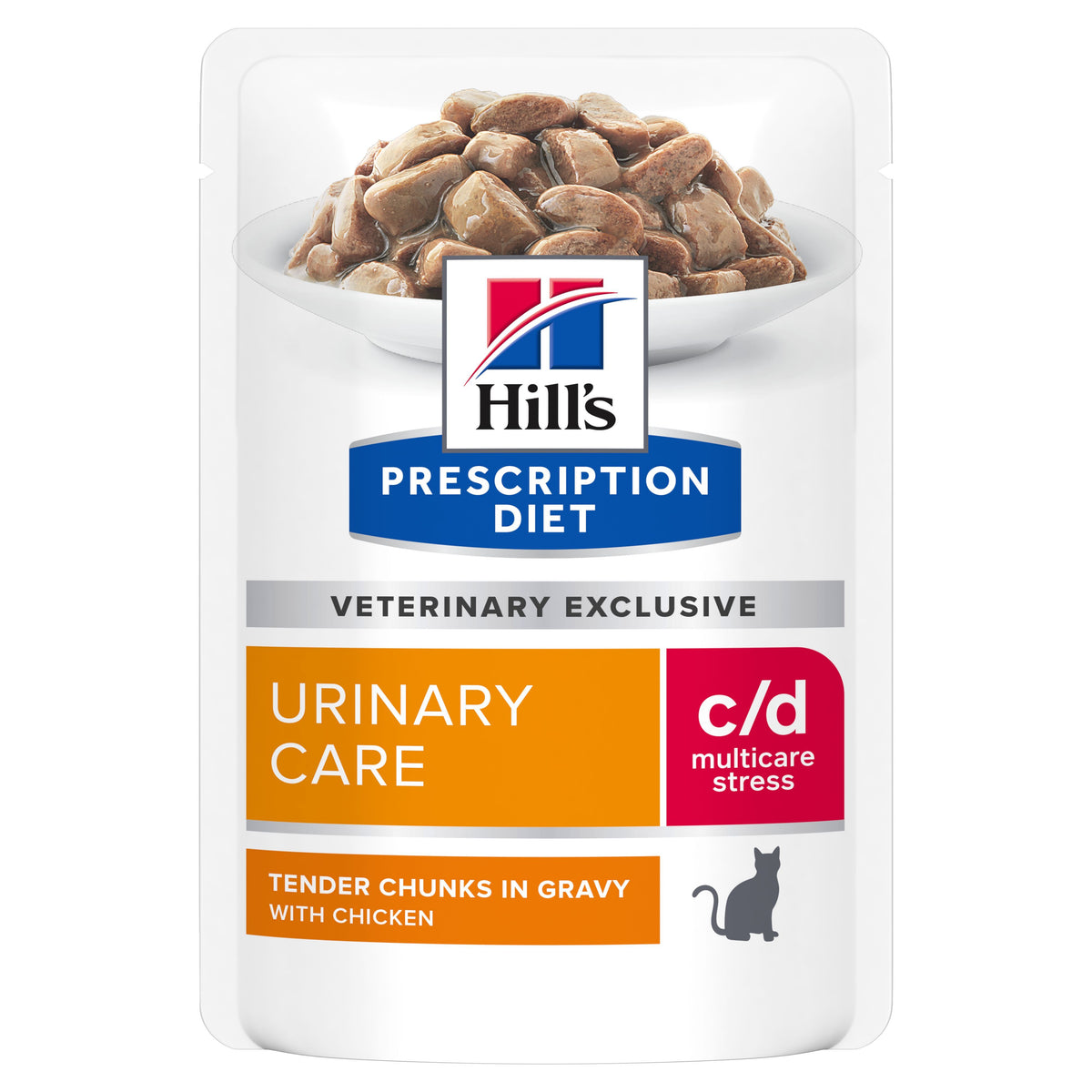 Hill's c/d Urinary Care Stress with Chicken kissalle 85 g MAISTELUPAKKAUS