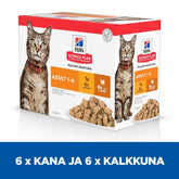 Hill's SP Adult Multipack Chicken & with Turkey kissalle 12 x 85 g