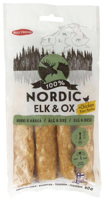Best Friend Nordic hirvi & härkä + kana rouheluu 4 kpl 60 g
