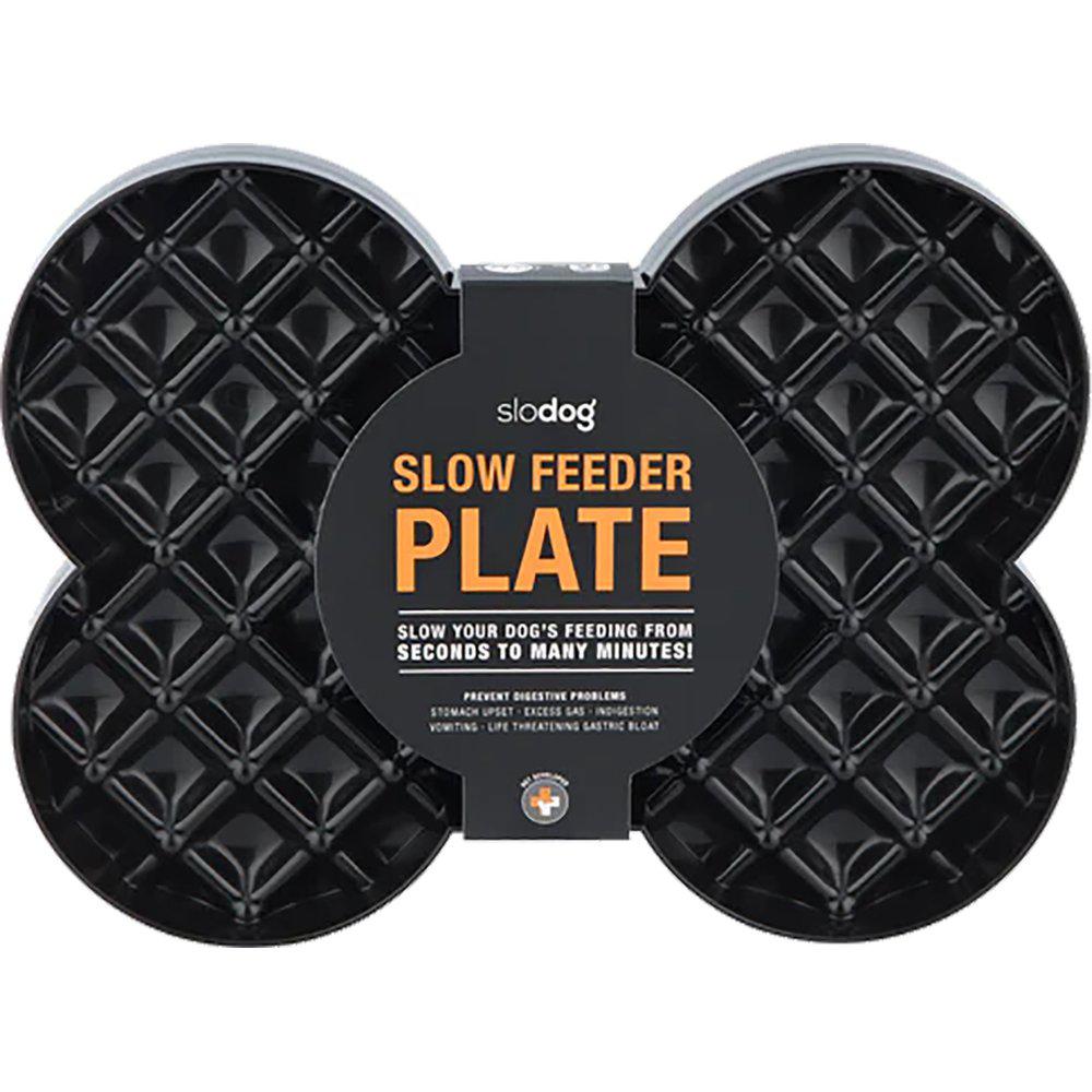 LickiMat Slow Feeder Plate aktivointikuppi musta 35 x 26 x 3 cm