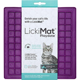 LickiMat Playdate aktivointimatto kissalle lila 20 cm x 20 cm