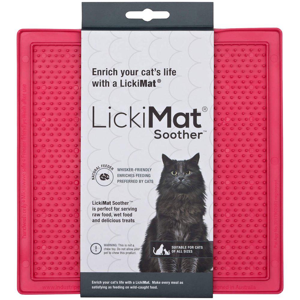 LickiMat Soother aktivointimatto kissalle roosa 20 cm x 20 cm