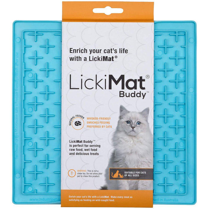 LickiMat Buddy aktivointimatto kissalle turkoosi 20 cm x 20 cm