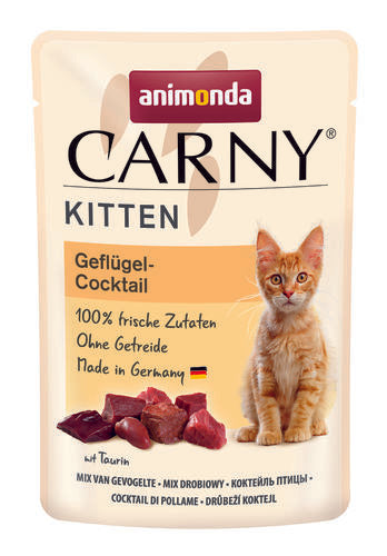 Animonda Carny Kitten Nauta ja Siipikarja kissalle 12 x 85 g