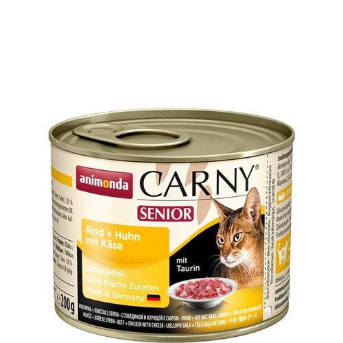 Animonda Carny Senior nauta, kana & juusto kissalle 6 x 200 g