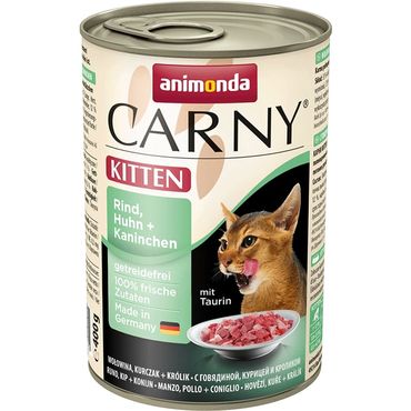 Animonda Carny Kitten nauta, kana & kani kissalle 400 g MAISTELUPAKKAUS