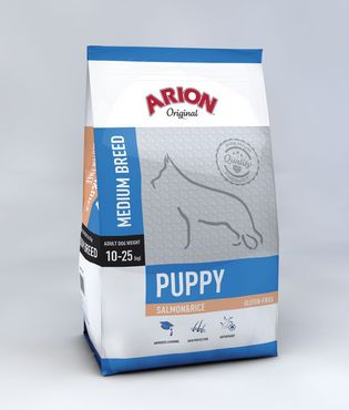 Arion Original Puppy Medium Breed lohi & riisi koiralle 12 kg
