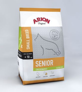 Arion Original Senior Small Breed kana & riisi koiralle 3 kg