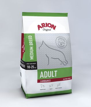 Arion Original Adult Medium Breed lammas & riisi koiralle 12 kg