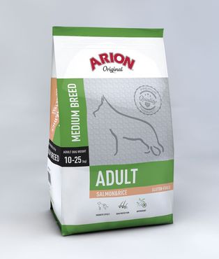 Arion Original Adult Medium Breed lohi & riisi koiralle 3 kg