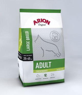 Arion Original Adult Large Breed kana & riisi koiralle 12 kg