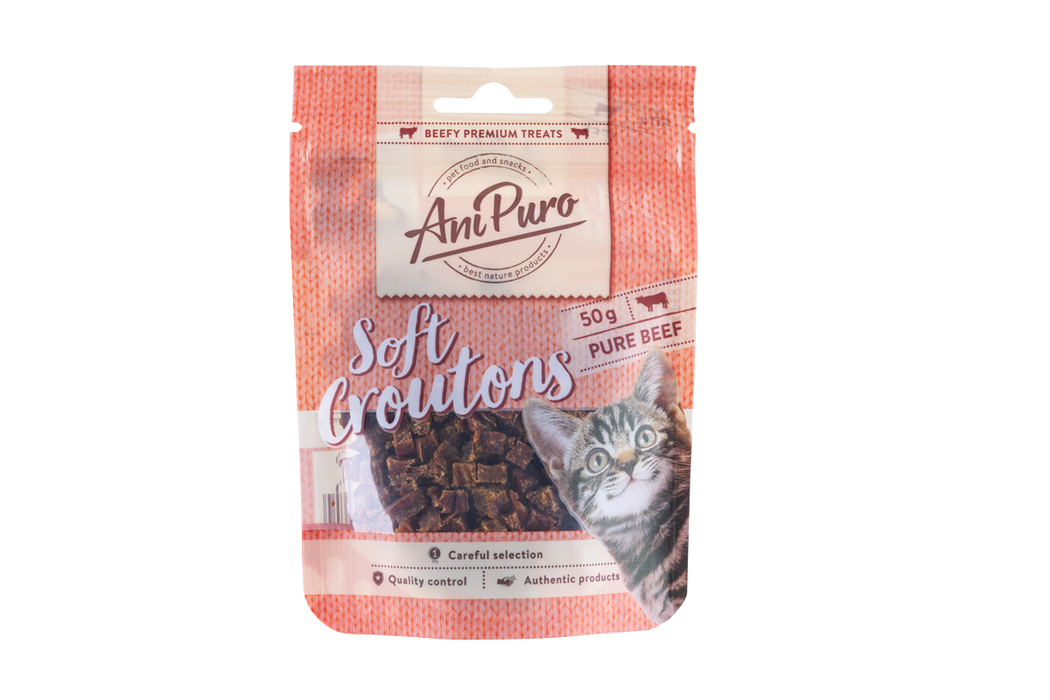 Anipuro Soft Croutons lihakuutiot kissalle 50 g