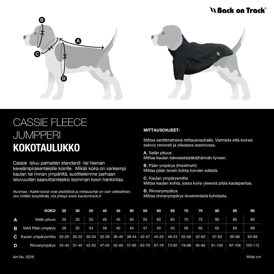 Back on Track Cassie koiran paita 30