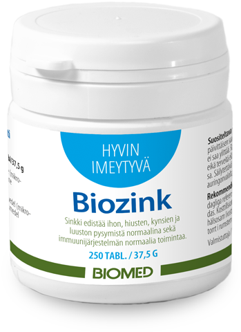 Biomed Biozink 250 tablettia