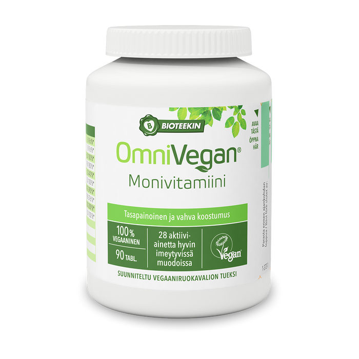 Bioteekin OmniVegan Monivitamiini 90 tablettia