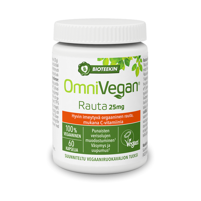 Bioteekin OmniVegan Rauta 60 kapselia